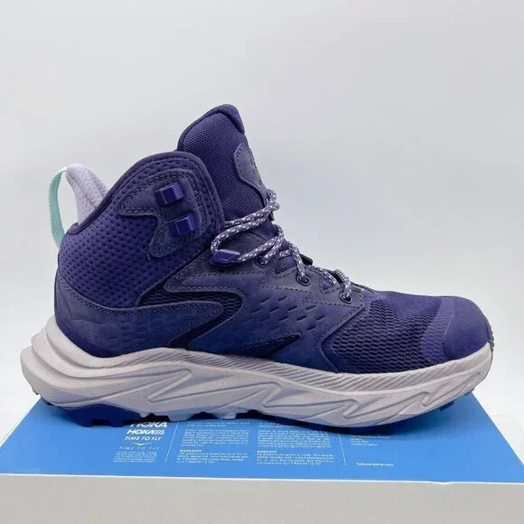 Hoka One One Anacapa 2 Mid GTX Trail Hiking Shoe Boots NIGHT SKY/OPAL Wms US 8.5